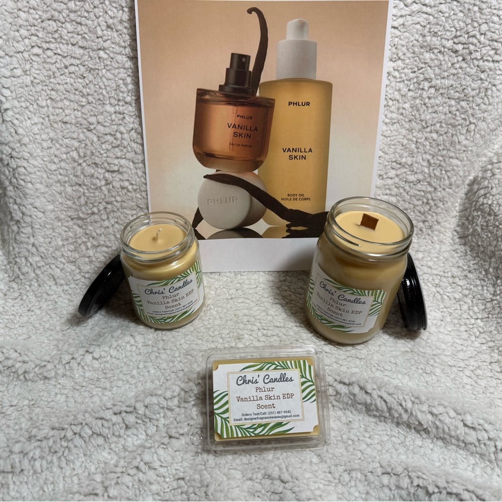 Phlur Vanilla Skin Scent Candle & Melts Bundle (type)